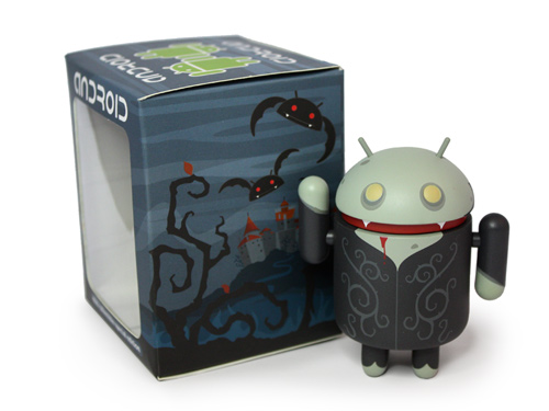 Power Vampire Android emerges from coffin